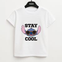 Stay Cool Blue Alien Kids T-Shirt