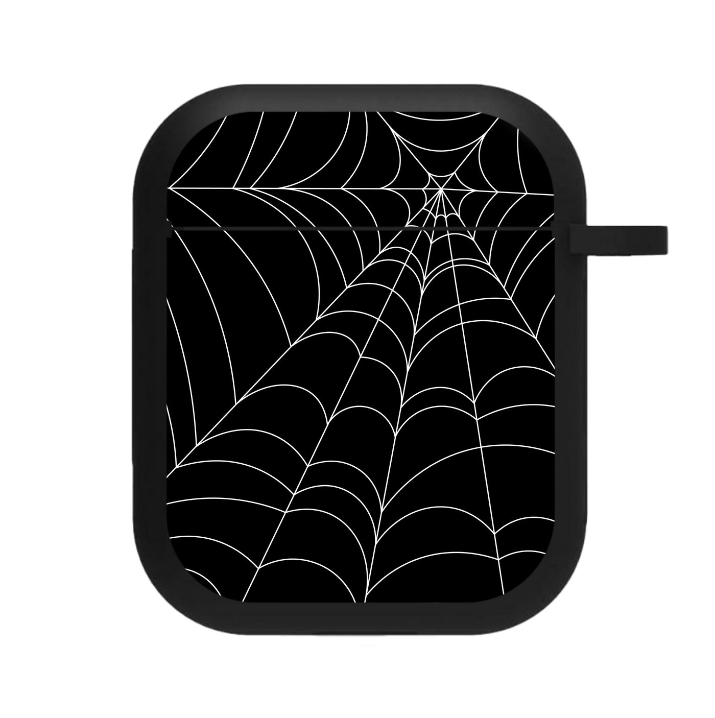 Black Cobwebs Pattern AirPods Case