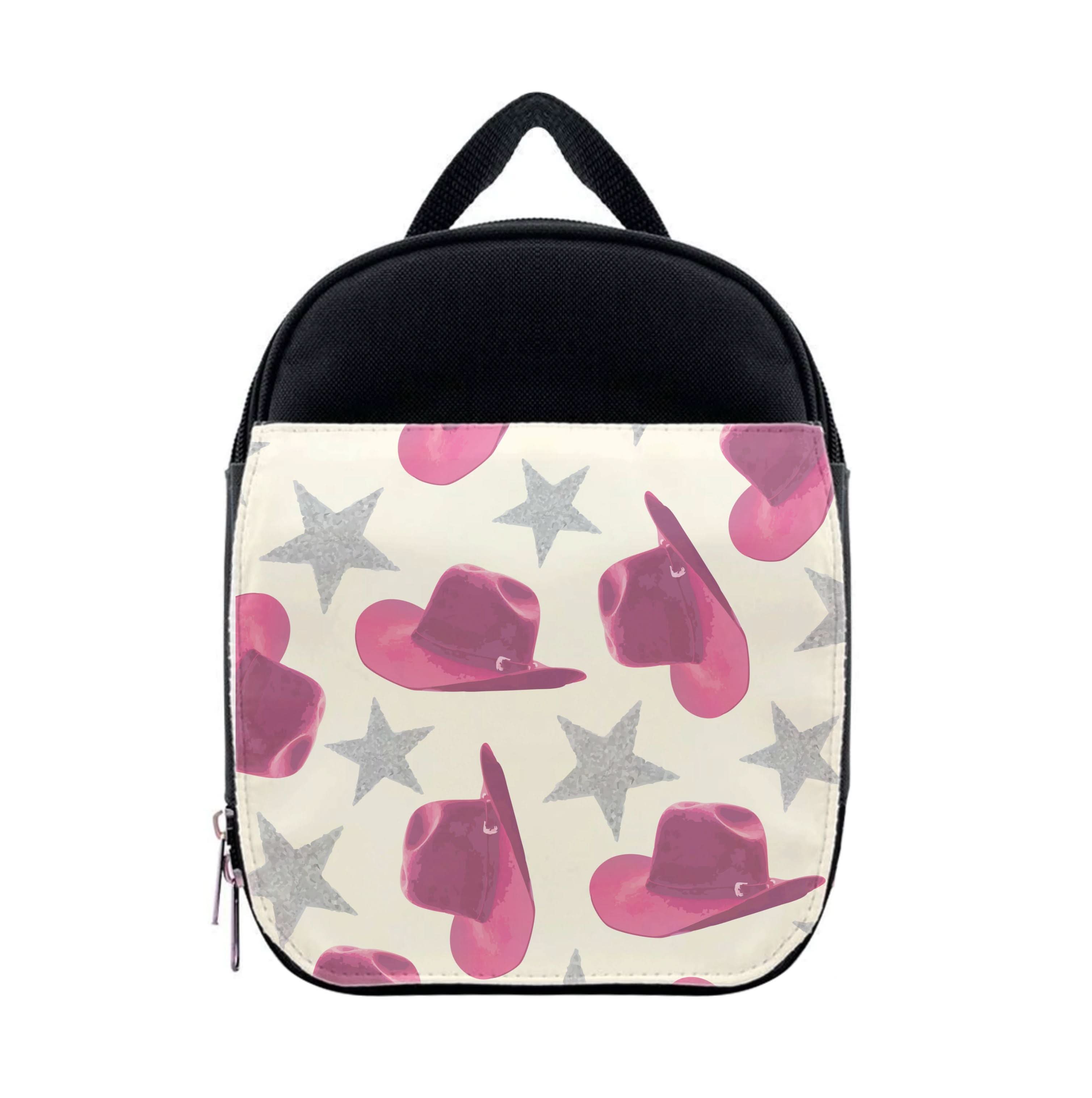 Pink Cowboy Hats And Stars Pattern Lunchbox