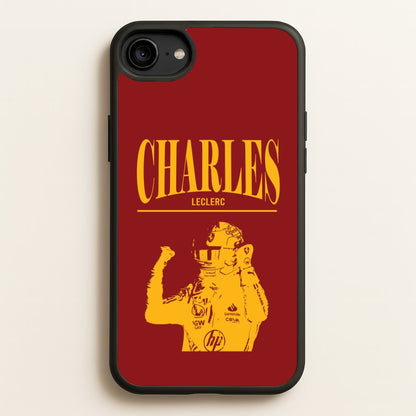Charles Red And Gold iPhone 6 / 7 / 8 / SE Case