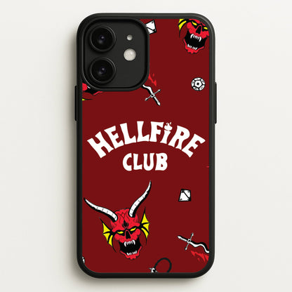 Hellfire Club Icons Collage Red iPhone 11 Case