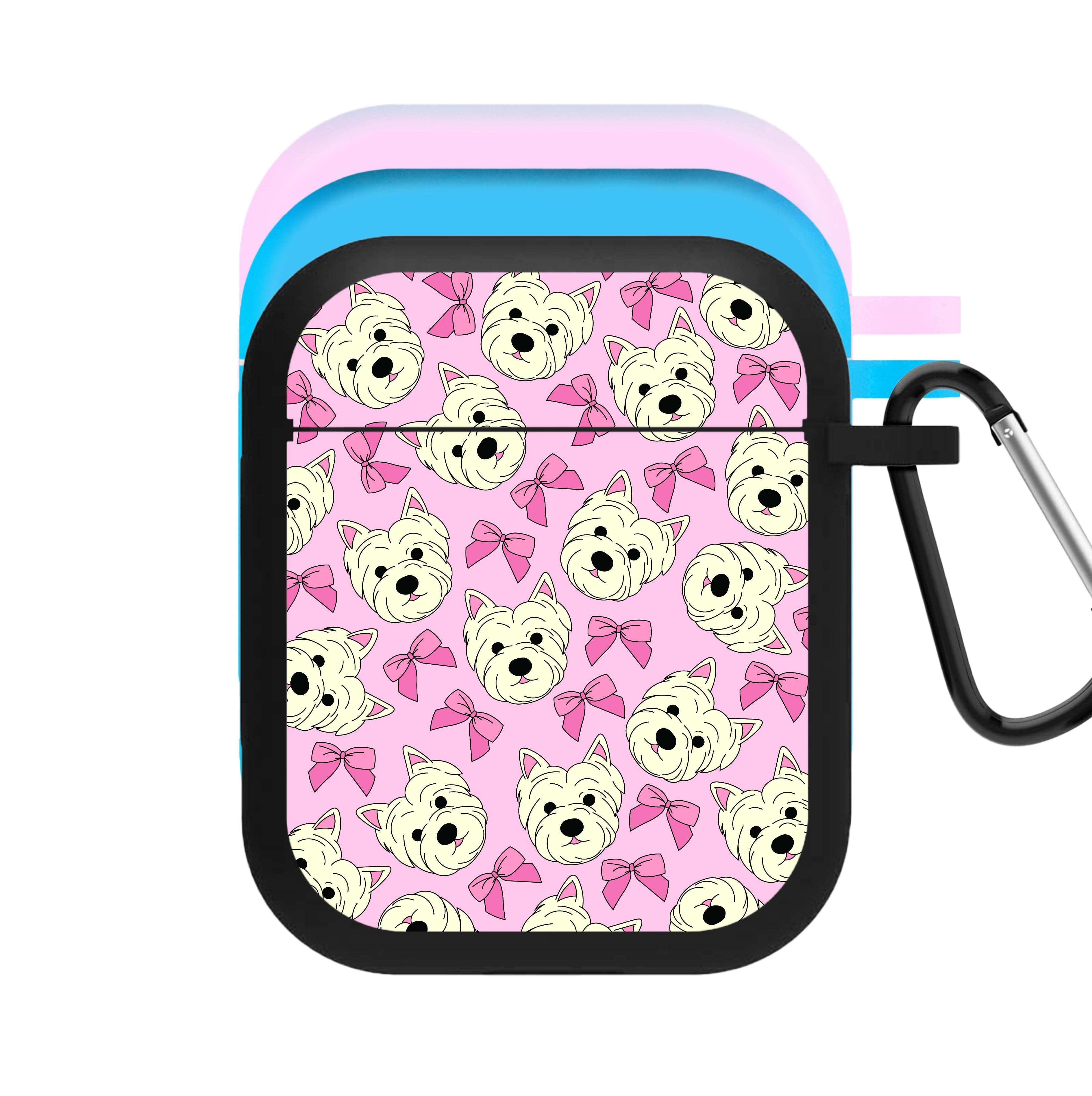 Cute Terrier And Bows Pattern  AirPods Case