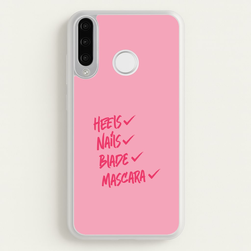 Heels, Nails, Blade, Mascara Huawei P30 Lite Case