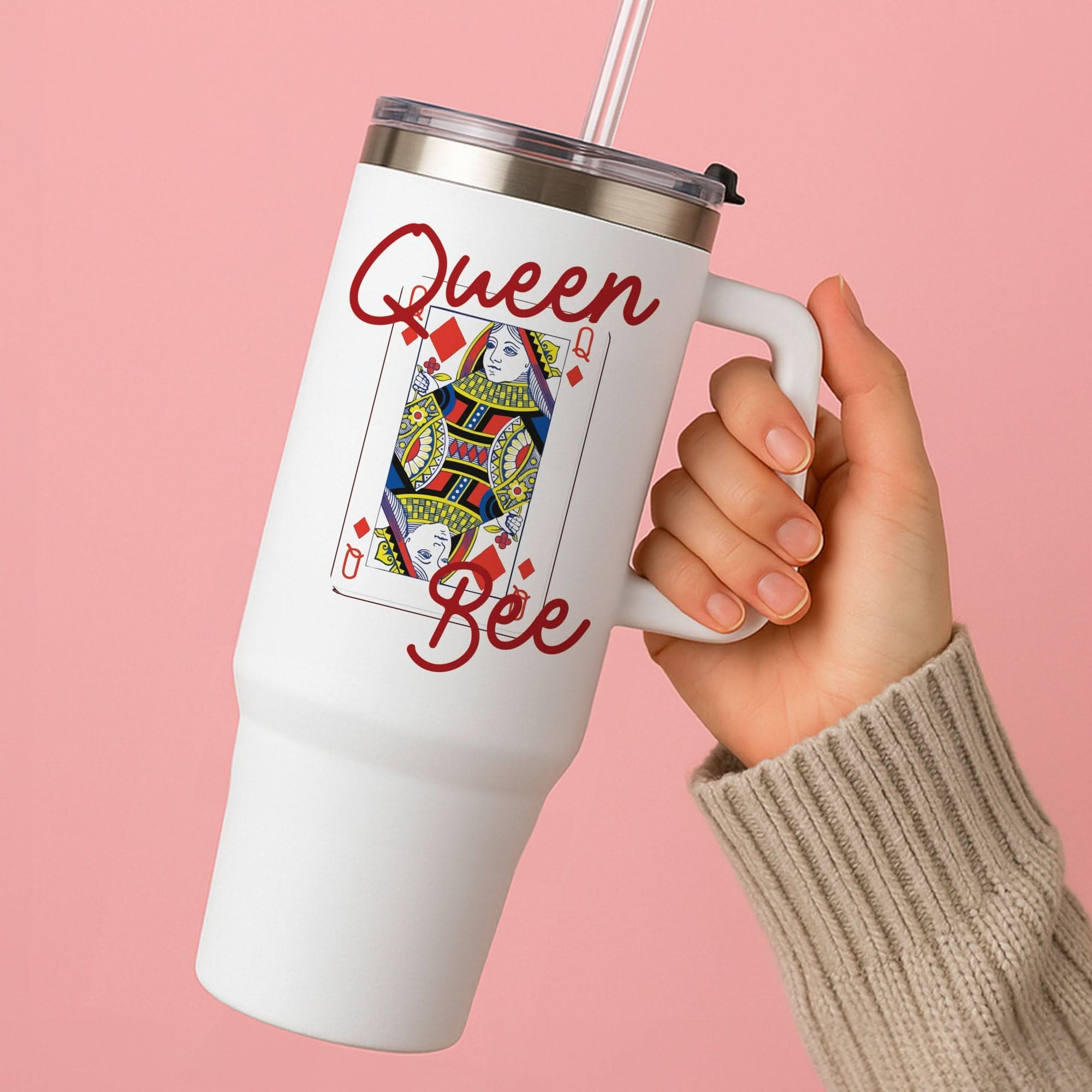 Queen Bee Playing Card Tumbler