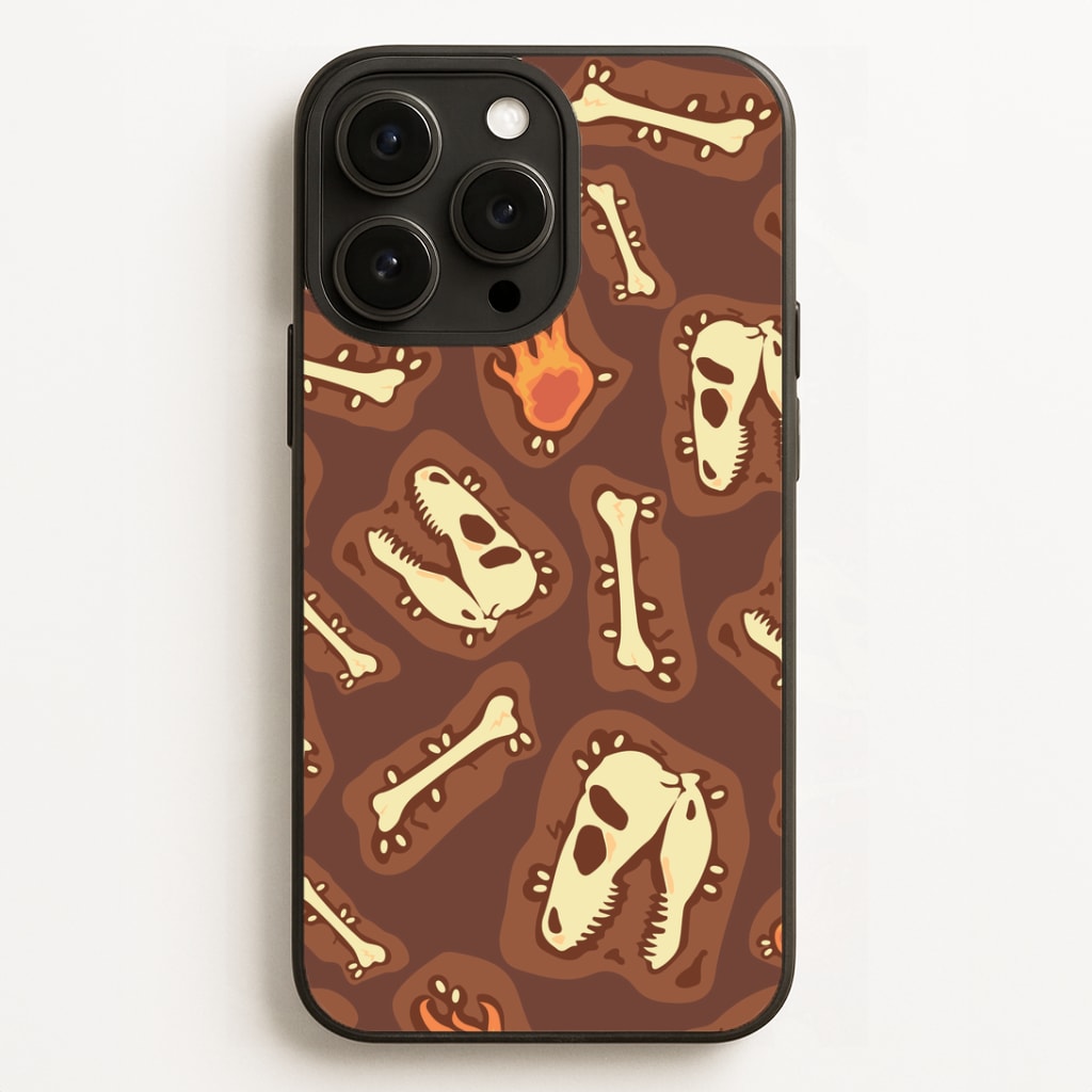 Bones And Skulls - Dinosaurs Phone Case for iPhone, Samsung Galaxy and Google Pixel