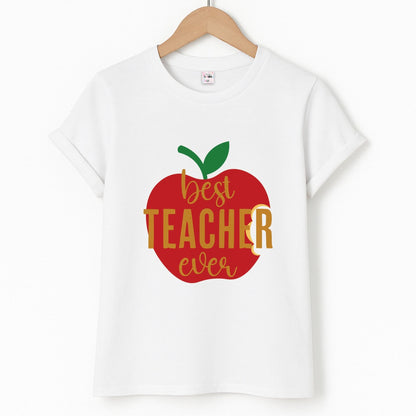 Apple Best Teacher Ever Unisex T-Shirt