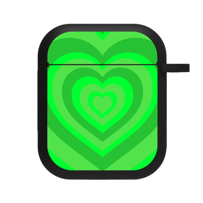 Green - Colourful Hearts AirPods Case