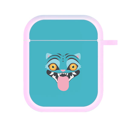 Demon Cat Face AirPods Case