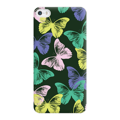 Colourful Butterfly Stamps Pattern iPhone 5 / 5s / SE 2016 Case