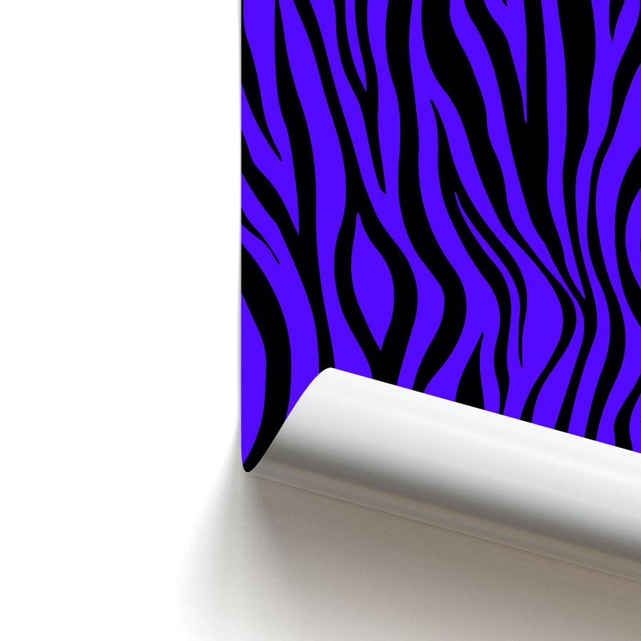 Purple Zebra - Animal Patterns Poster