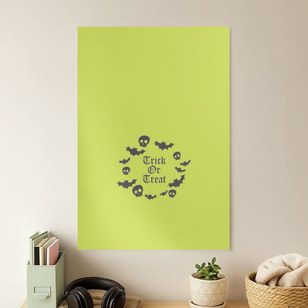 Trick Or Treat Wreath Poster