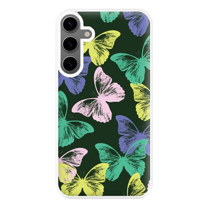 Colourful Butterfly Stamps Pattern Galaxy S24 Plus Case