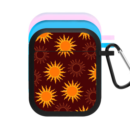 Vintage Sun Pattern AirPods Case