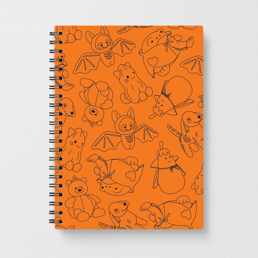 Halloween Plushies Pattern I - Halloween Notebook