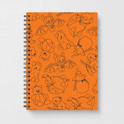 Halloween Plushies Pattern I - Halloween Notebook