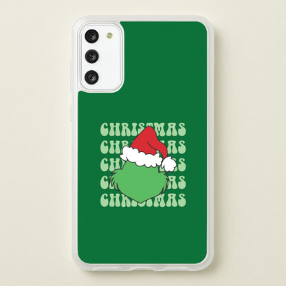 Green Creature Christmas Galaxy A41 Case