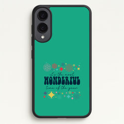 The Most Wonderful Time Of The Year Geometric Galaxy S25 Edge Case