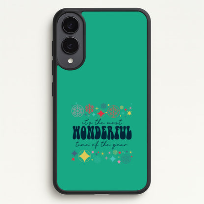 The Most Wonderful Time Of The Year Geometric Galaxy S25 Edge Case