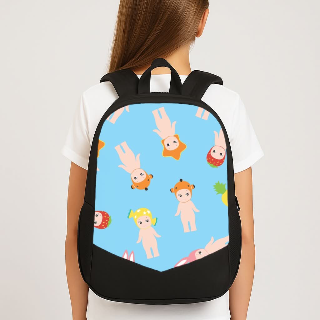 Angels Pattern School Bag