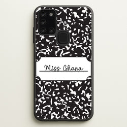 Personalised School Notebook Galaxy A21s Case