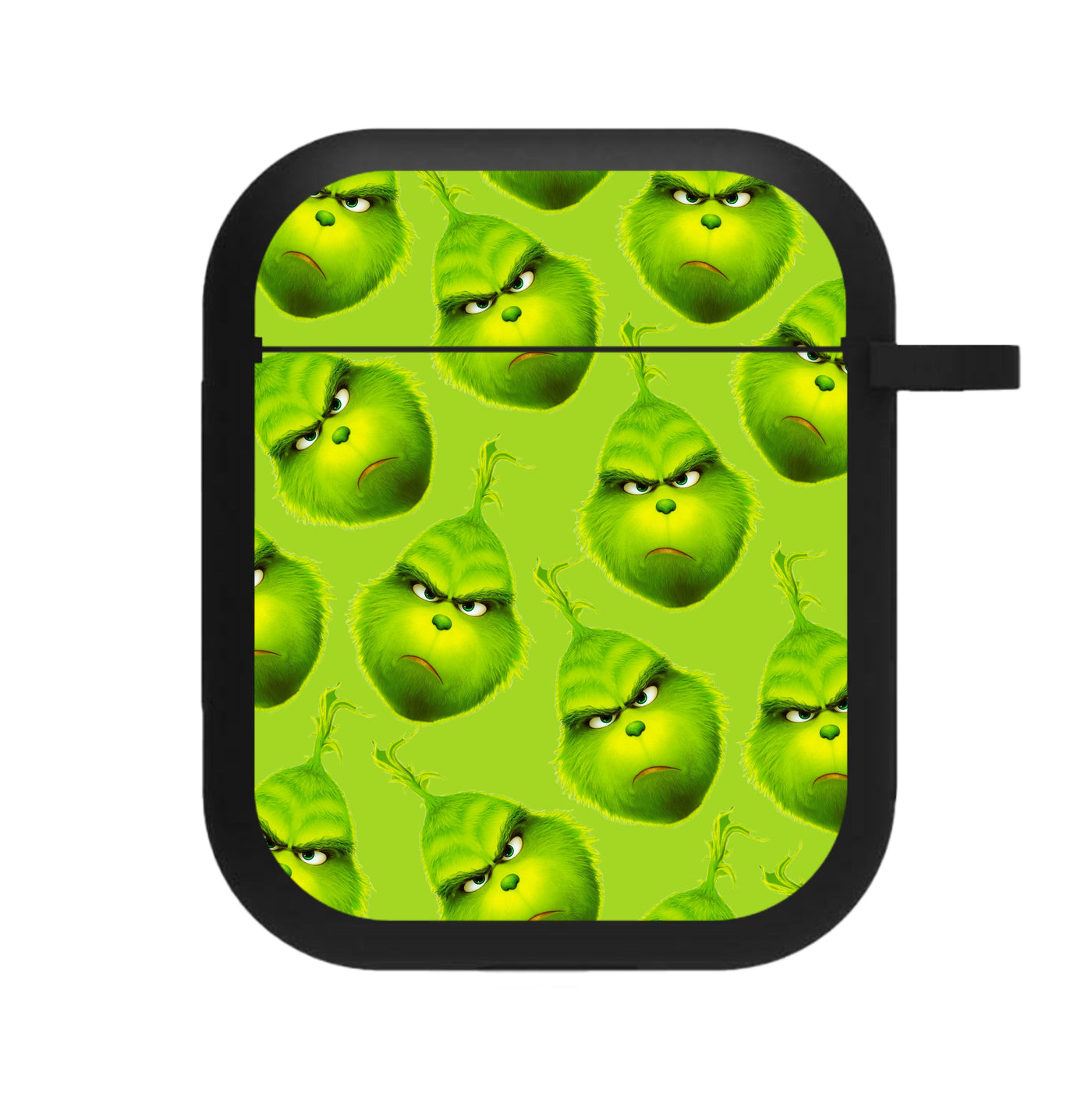 Grinch Face Pattern - Christmas AirPods Case