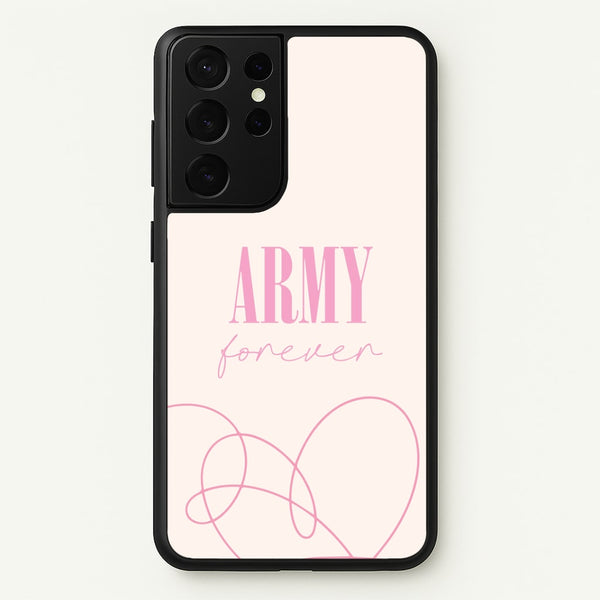 Army Forever Pink Galaxy S21 Ultra Case