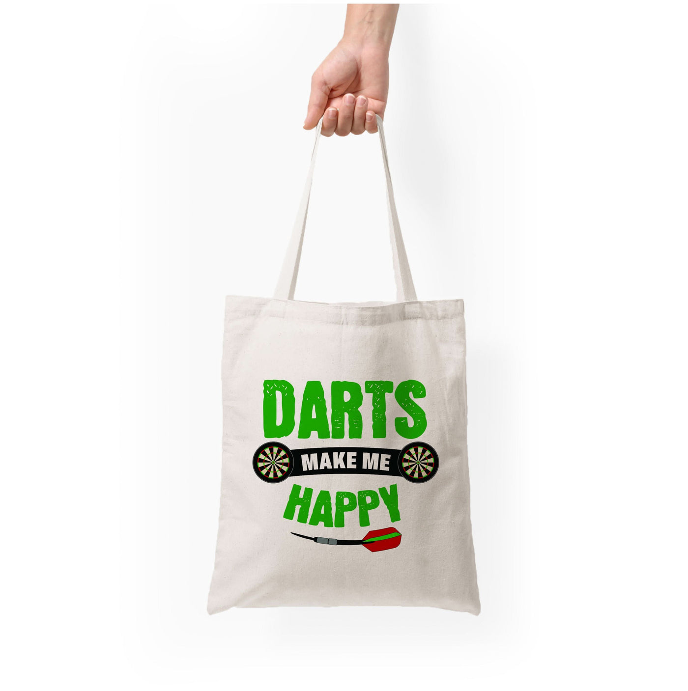 Darts Make Me Happy Tote Bag