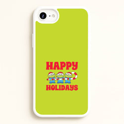 Happy Holidays Cute Green Aliens iPhone 6 / 7 / 8 / SE Case