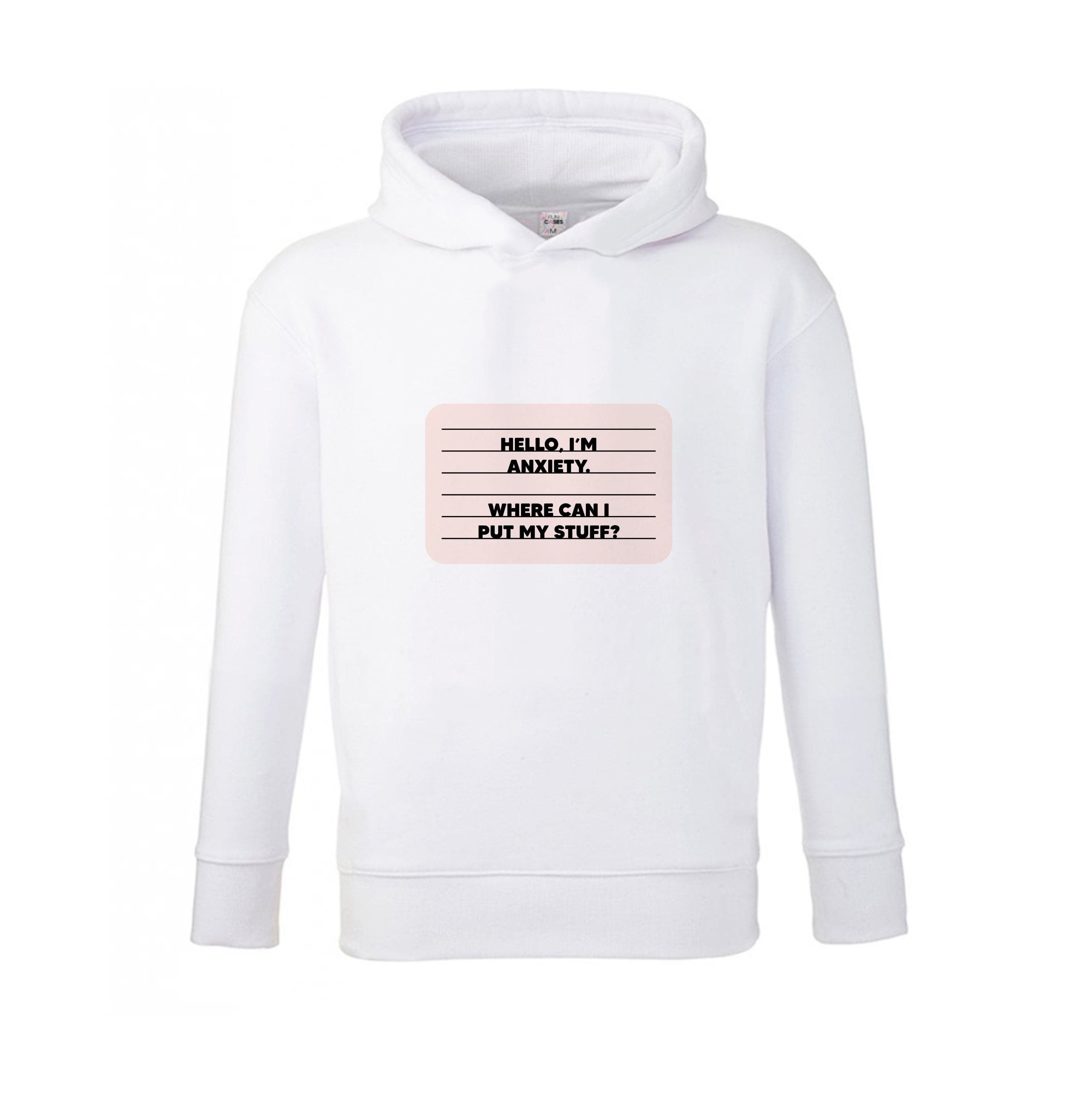 Hello I'm Anxiety - Inside Out Kids Hoodie