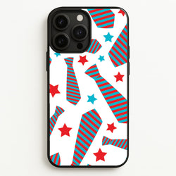 Tie And Stars Pattern iPhone 13 Pro Max Case