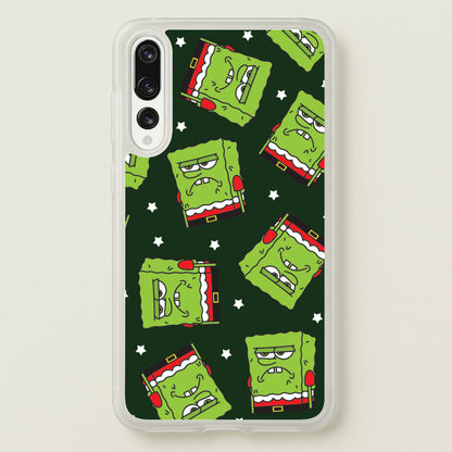 Grumpy Christmas Cartoon Sponge Pattern Huawei P20 Pro Case