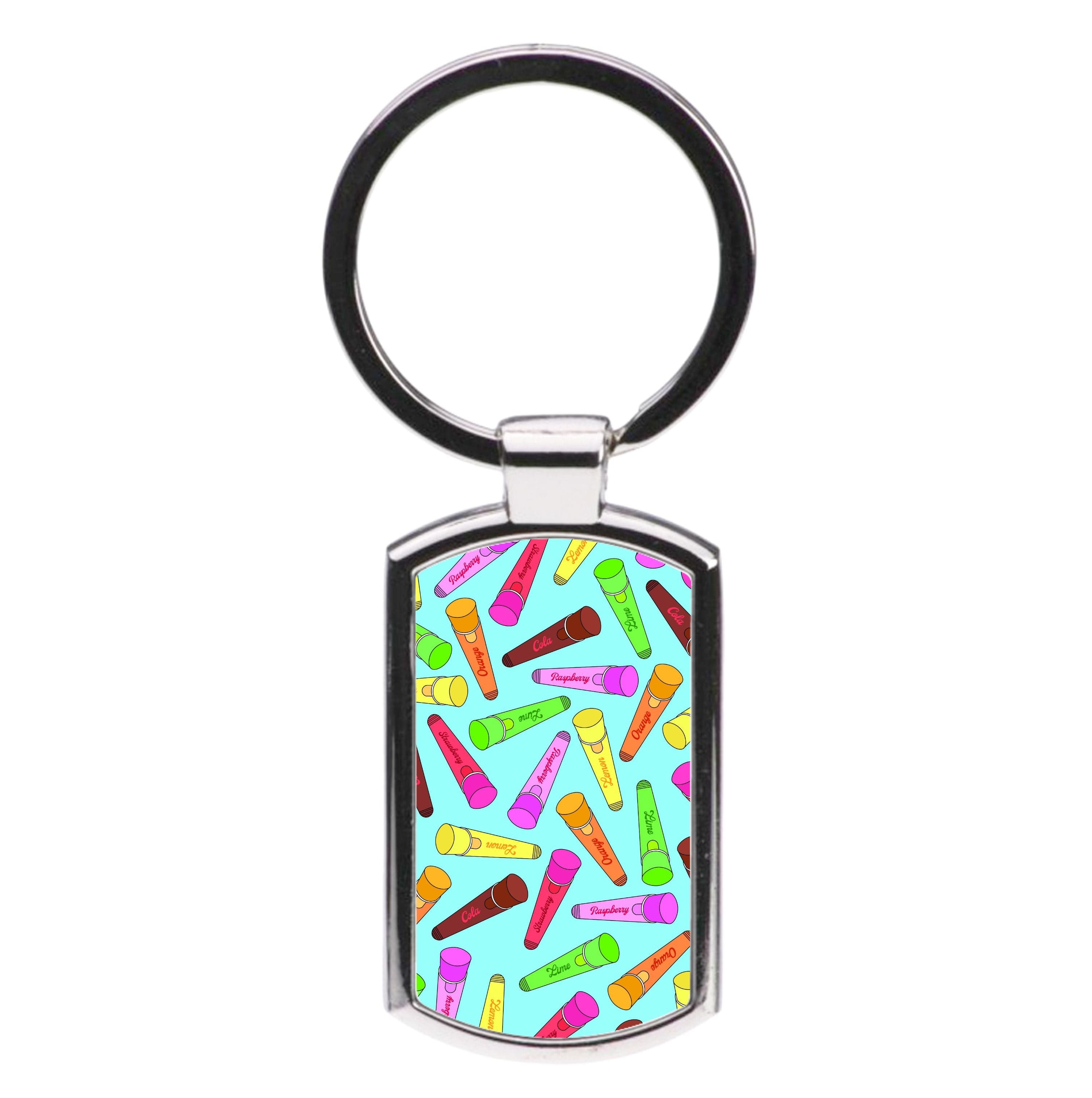 Ice Pop - Ice Cream Patterns Luxury Keyring