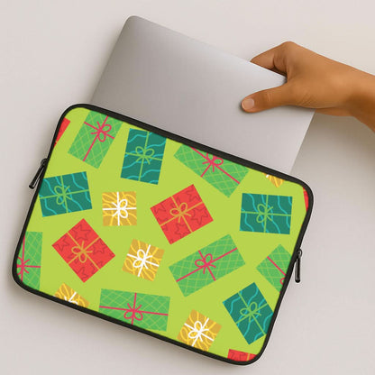 Colourful Abstract Christmas Presents Pattern MacBook Cover