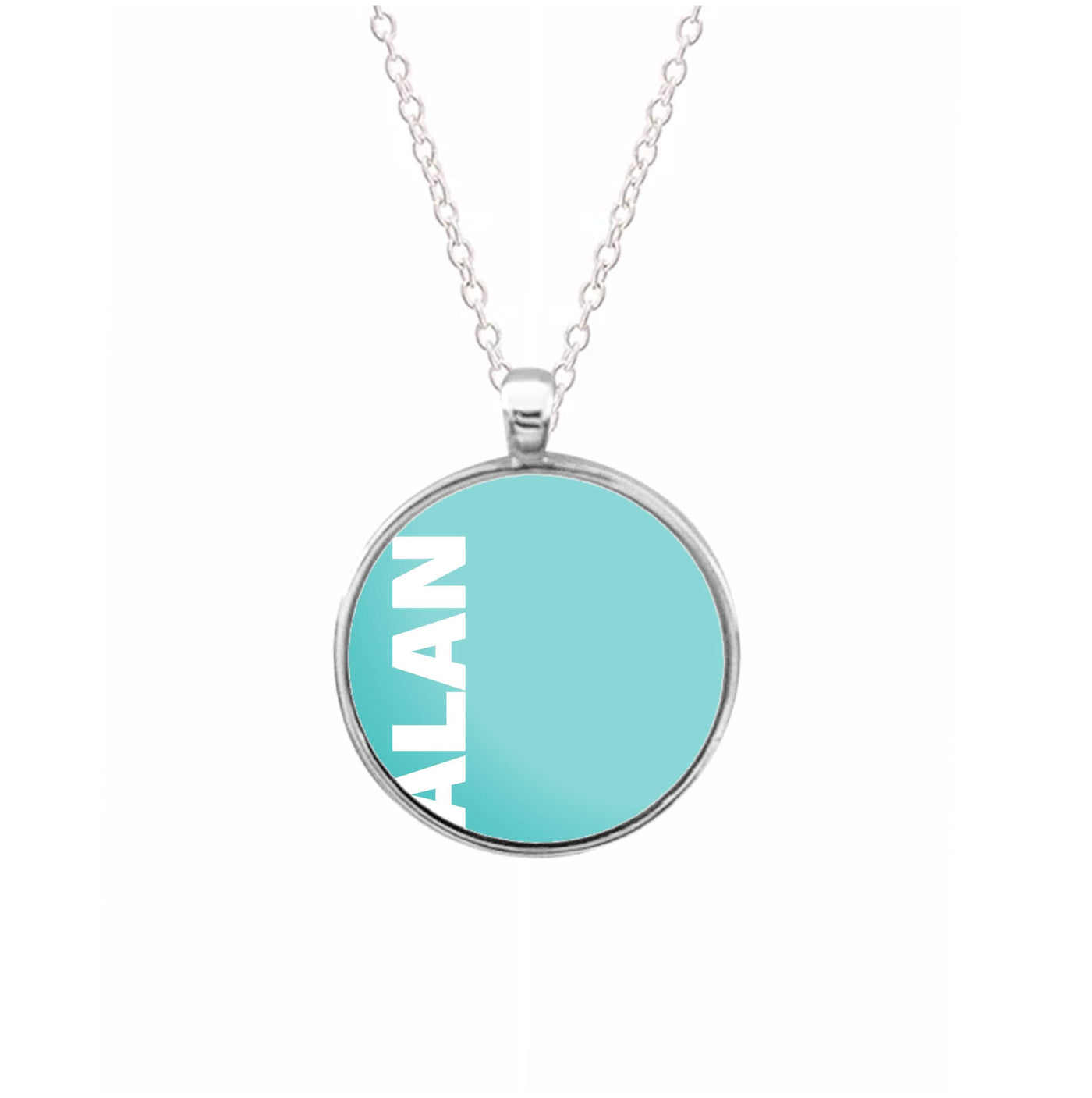 Personalised F1 Driver Blue Necklace