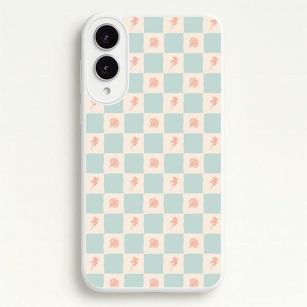 Patchwork Floral Pattern Galaxy S25 Edge Case