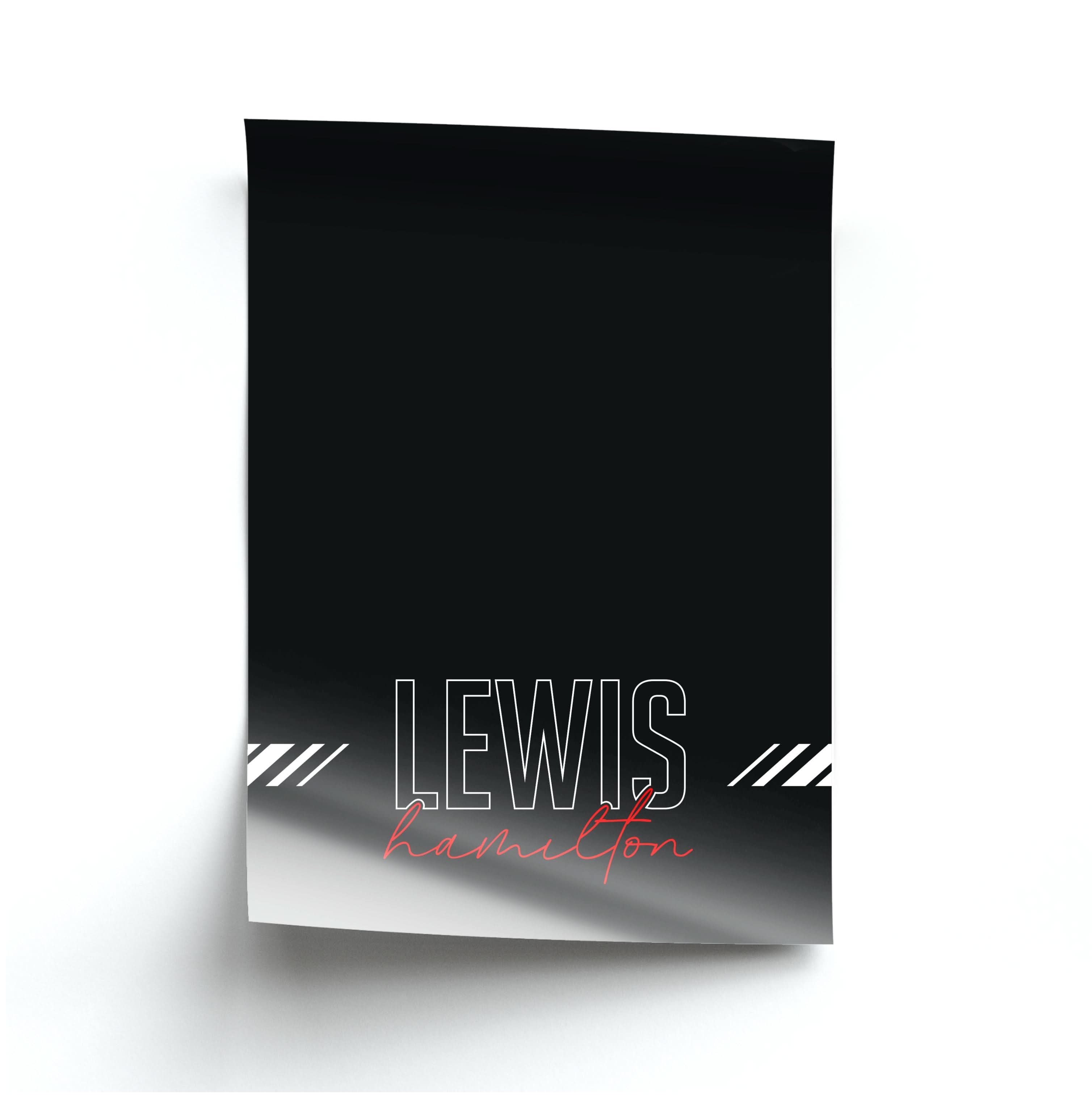 Racer Stripes Hamilton Poster