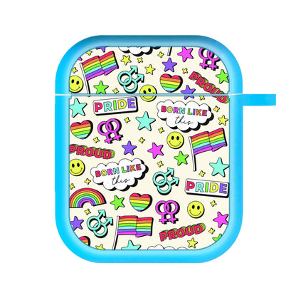 Light Pride Stickers AirPods Case