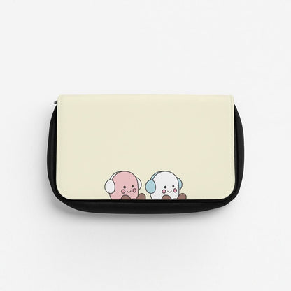 Cute Christmas Marshmellow Plushies Pencil Case