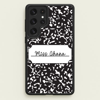 Personalised School Notebook Galaxy S22 Ultra Case