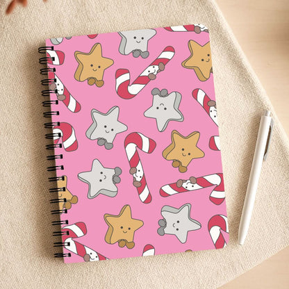 Pink Christmas Plushies Pattern Notepad