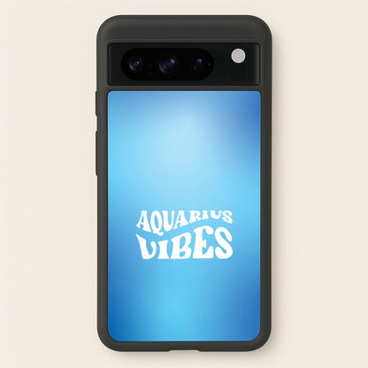 Aquarius Vibes Gradient Zodiac Google Pixel 8 Pro Case