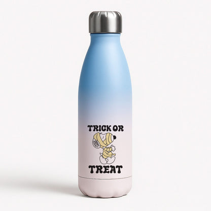 Trick Or Treat Cartoon Beagle Blue Water Bottle