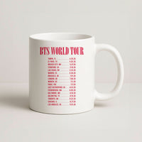 K-Pop Band World Tour List 2026 Mug