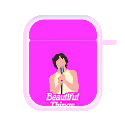 Neon Pink Beautiful Things AirPods Case