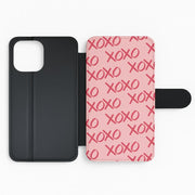 XOXO Pattern Flip / Wallet Phone Case 2