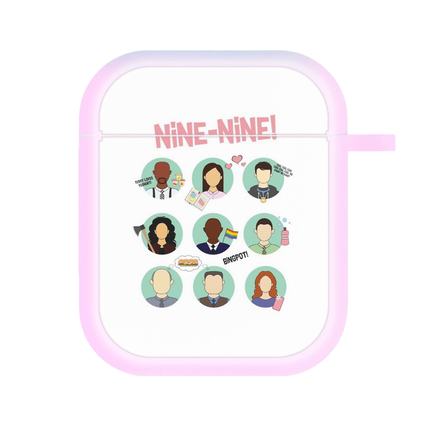 Nine Nine Characters - Brooklyn Nine-Nine AirPods Case