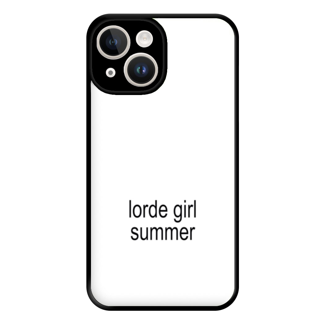 Lorde Girl Summer iPhone 14 Case