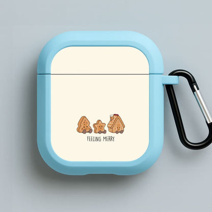 Gingerbread Plushies Quote Blue AirPods Case