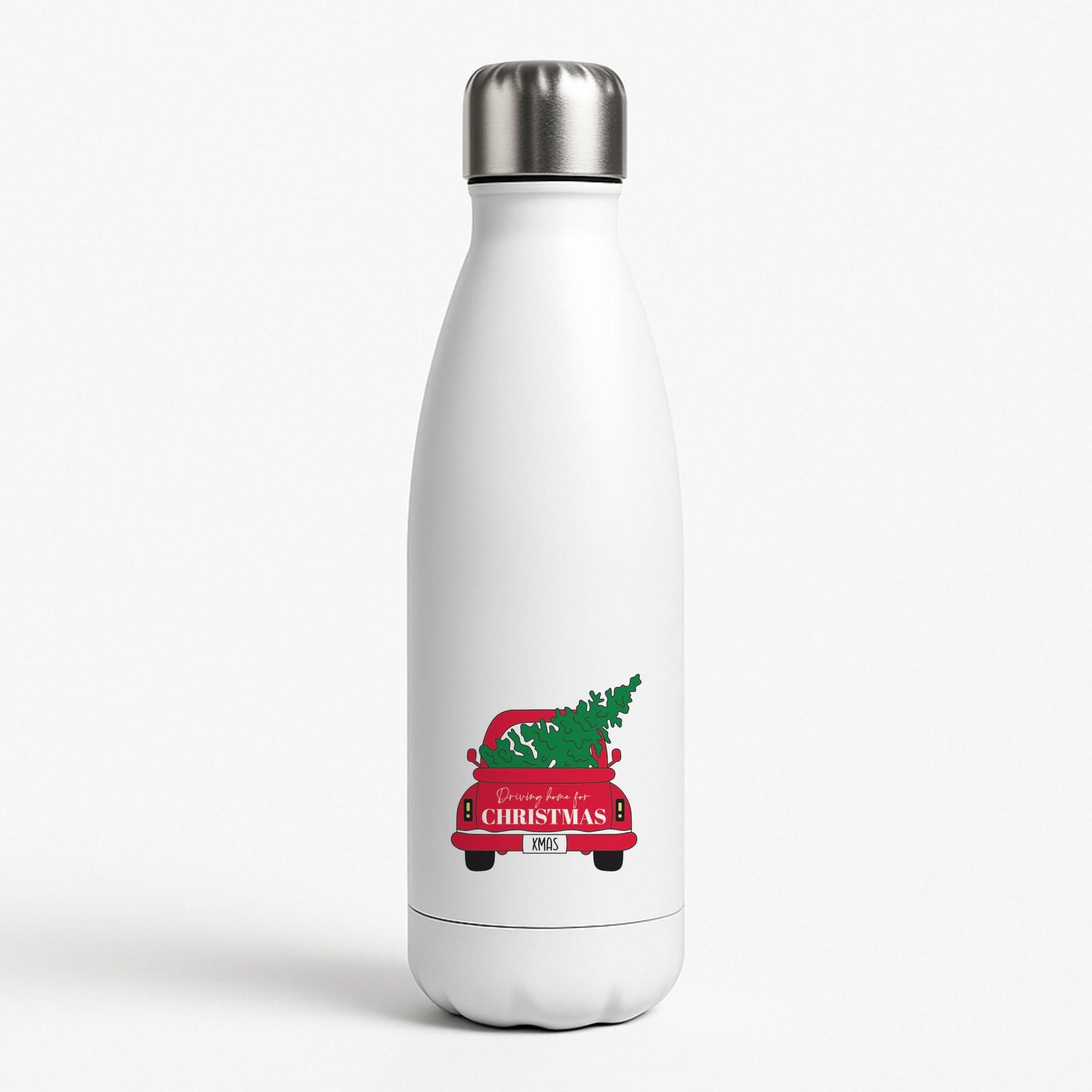 Driving Home For Christmas Truck Water Bottle