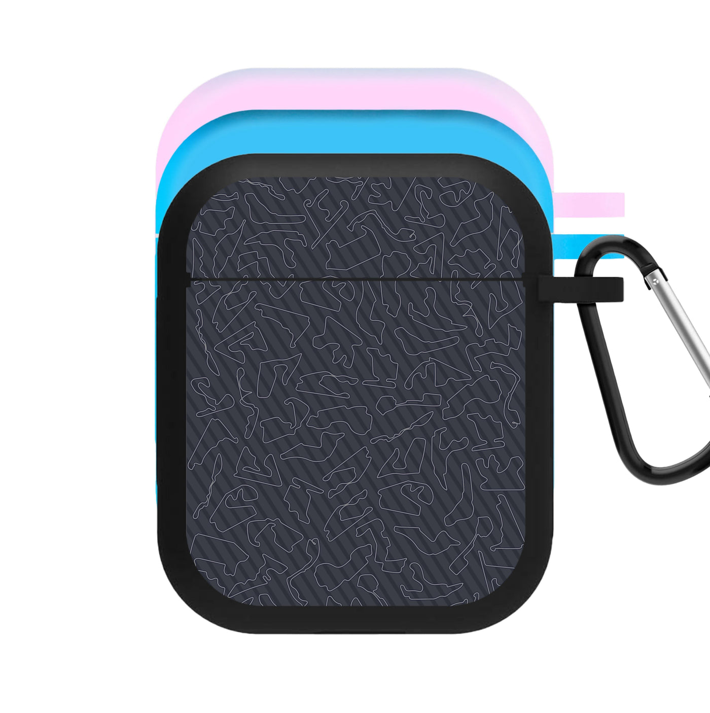 Track Outlines Gray AirPods Case